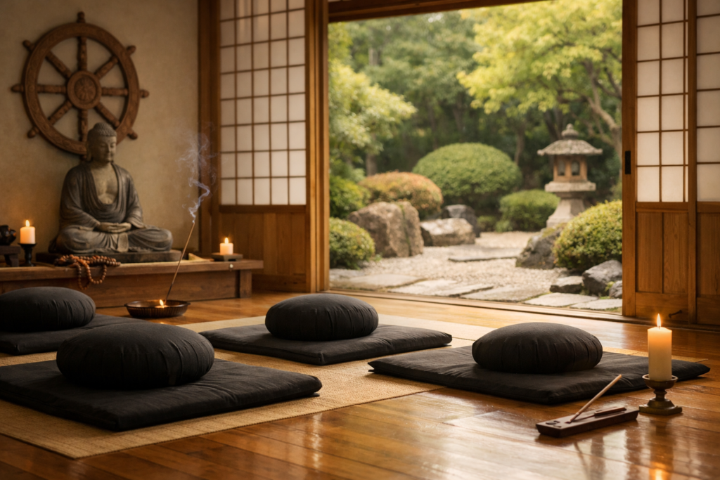 Zazen i kinhin – medytacja siedząca i chodzona w tradycji zen